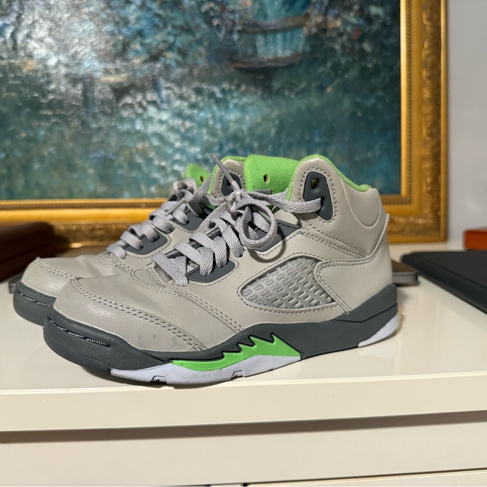 Jordan 5 “green bean” kids size 13c